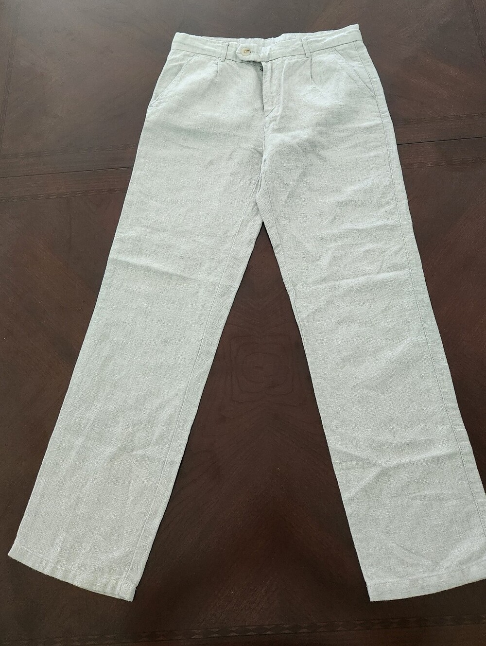 ZARA Light Gray Straight Leg Pants